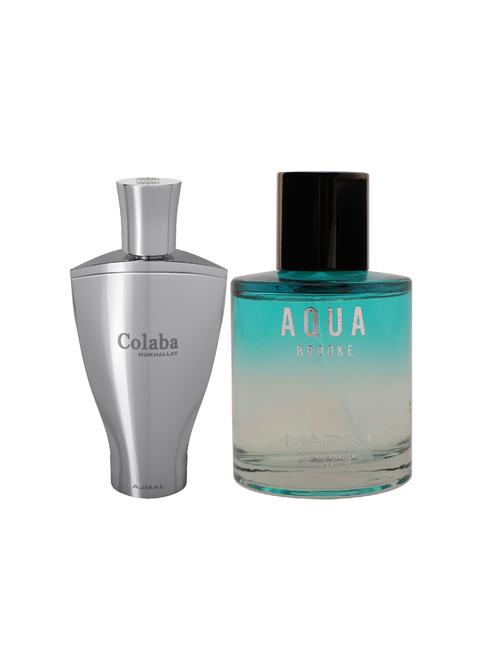 ajmal colaba mukhallat cp 14ml for unisex and maryaj aqua brooke edp 100ml for women + 2 parfum testers free - 17122183 - Very Small Image - 1