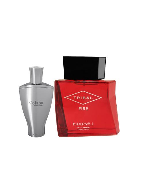 ajmal colaba mukhallat cp 14ml for unisex and maryaj tribal fire edp 100ml for unisex + 2 parfum testers free - 17122249 - Very Small Image - 1