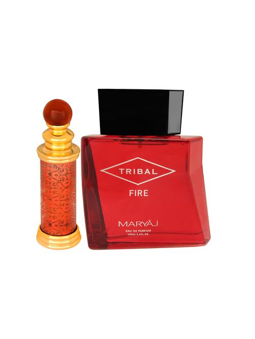 ajmal classic oud cp oudh 10ml for unisex and maryaj tribal fire edp 100ml for unisex + 2 parfum testers free - 17122251 - Very Small Image - 1