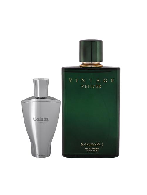 ajmal colaba mukhallat cp 14ml for unisex and maryaj vintage vetiver edp 100ml for unisex + 2 parfum testers free - 17122271 - Very Small Image - 1