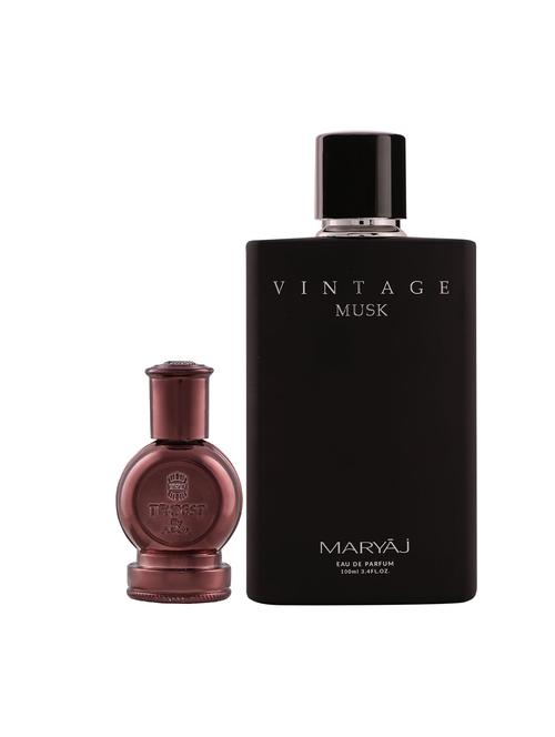 ajmal tempest cp alcohol-free attar 12ml for unisex and maryaj vintage edp musky 100ml for unisex + 2 parfum testers free - 17122282 - Very Small Image - 1