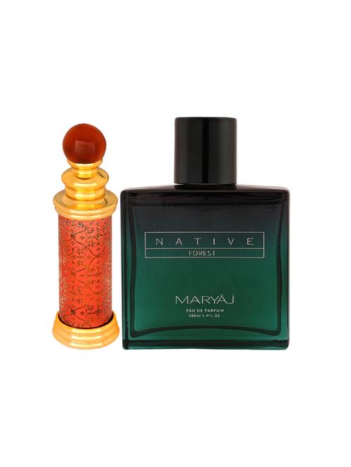 ajmal classic oud cp oudh 10ml for unisex and maryaj native forest edp 100ml for unisex + 2 parfum testers free - 17122317 - Very Small Image - 1