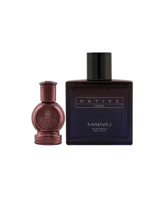 ajmal tempest cp alcohol-free attar 12ml for unisex and maryaj native clouds edp 100ml for unisex + 2 parfum testers free - 17122326 - Very Small Image - 1