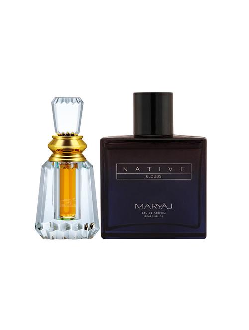ajmal oudh mukhallat cp oudhy 6ml for unisex and maryaj native clouds edp 100ml for unisex + 2 parfum testers free - 17122333 - Very Small Image - 1