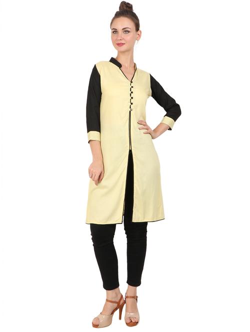 women's front slit kurta - 17125753 - Very Small Image - 1