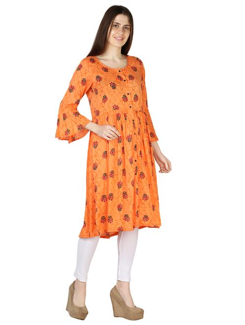 printed a-line kurta - 17125779 - Very Small Image - 1