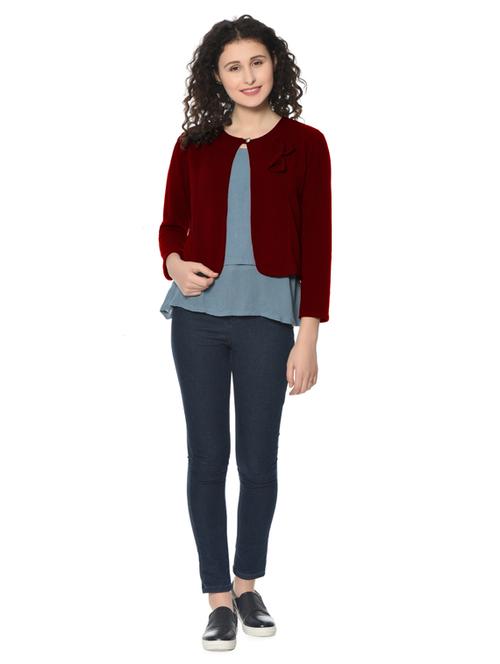 single button closure shrug - 17125927 - Very Small Image - 1