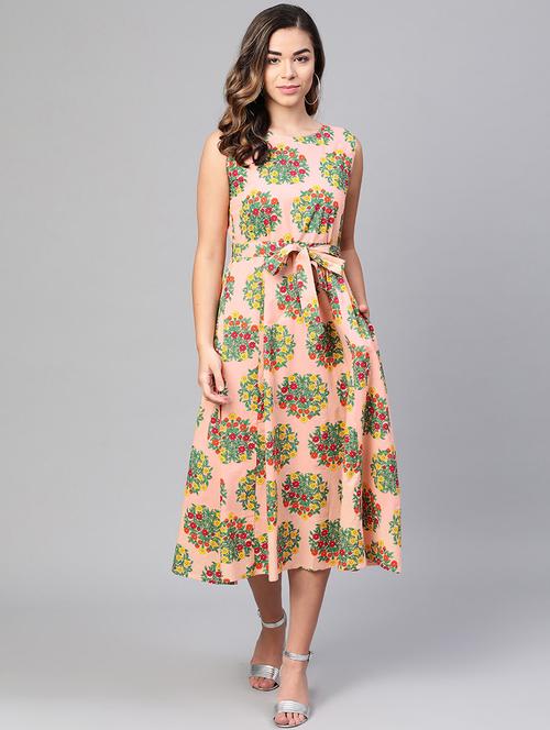 floral a-line dress - 17127260 - Very Small Image - 1