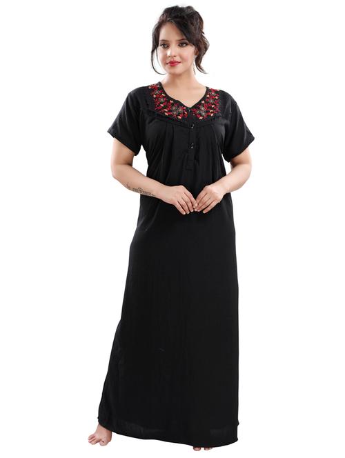 embroidered maxi gown - 17129428 - Very Small Image - 1