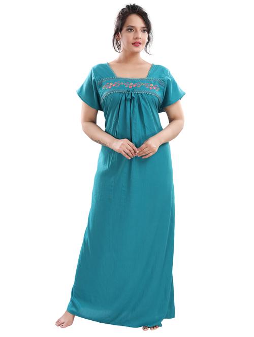 embroidered maxi gown - 17129429 - Very Small Image - 1