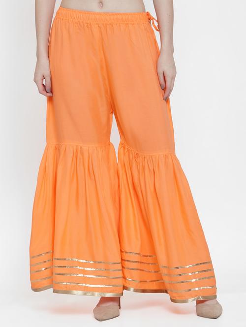 orange cotton sharara - 17129724 - Very Small Image - 1