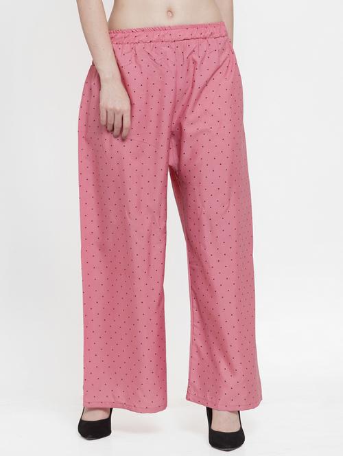 printed flared palazzo - 17130404 - Very Small Image - 1