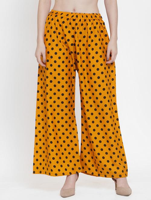 polka dot flared palazzo - 17130422 - Very Small Image - 1