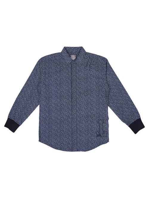 dark blue cotton shirt - 17130525 - Very Small Image - 1