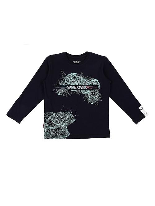 dark blue cotton tshirt - 17130654 - Very Small Image - 1