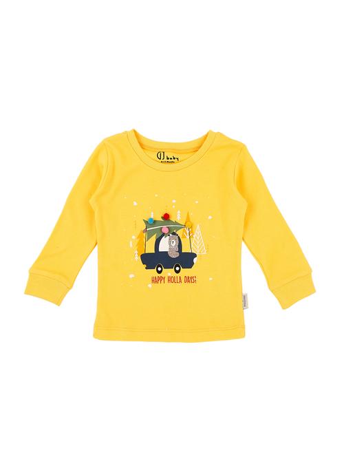 yellow cotton tshirt - 17130664 - Very Small Image - 1