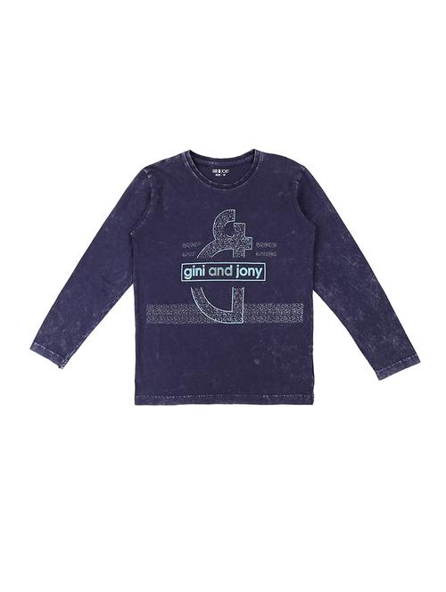 dark blue cotton tshirt - 17130701 - Very Small Image - 1