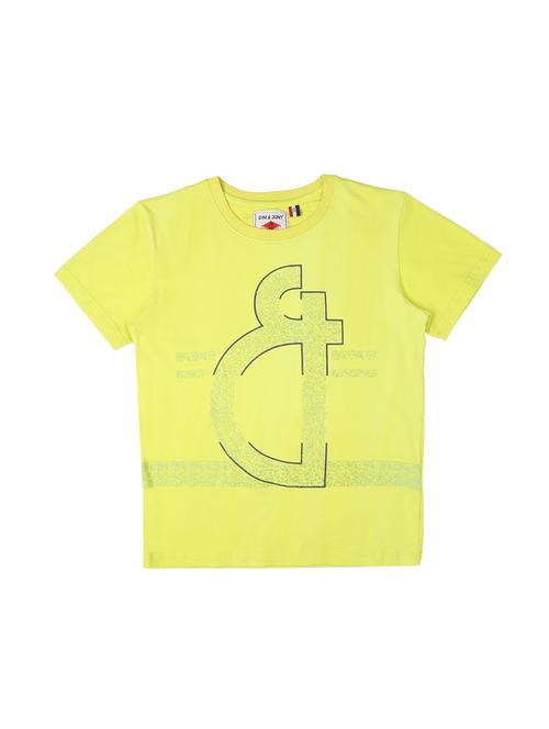 yellow cotton t-shirt - 17130724 - Very Small Image - 1
