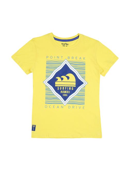 yellow cotton tshirt - 17130733 - Very Small Image - 1