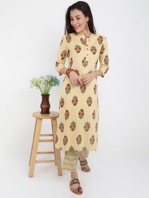 printed kurta palazzo set - 17131210 - Very Small Image - 1