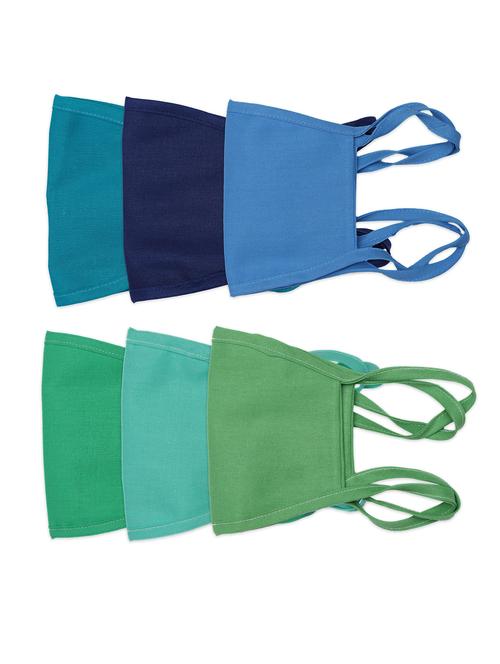 multi colored cotton anti-pollution mask (pack of 6) - 17133430 - Very Small Image - 1