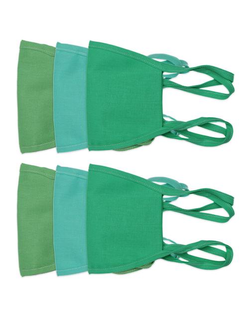 multi colored cotton anti-pollution mask (pack of 6) - 17133431 - Very Small Image - 1