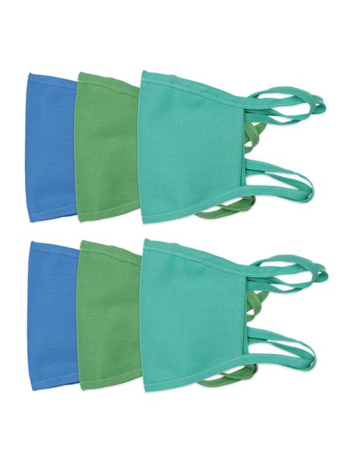 multi colored cotton anti-pollution mask (pack of 6) - 17133432 - Very Small Image - 1