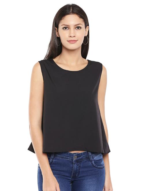 tie back sleeveless top - 17134170 - Very Small Image - 1
