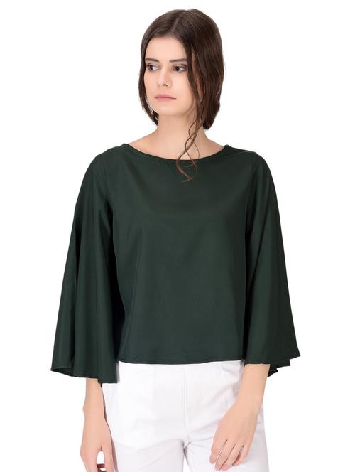 boat neck solid top - 17134261 - Very Small Image - 1