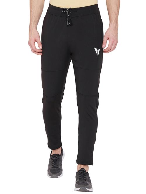 black solid full length track pant - 17134743 - Very Small Image - 1