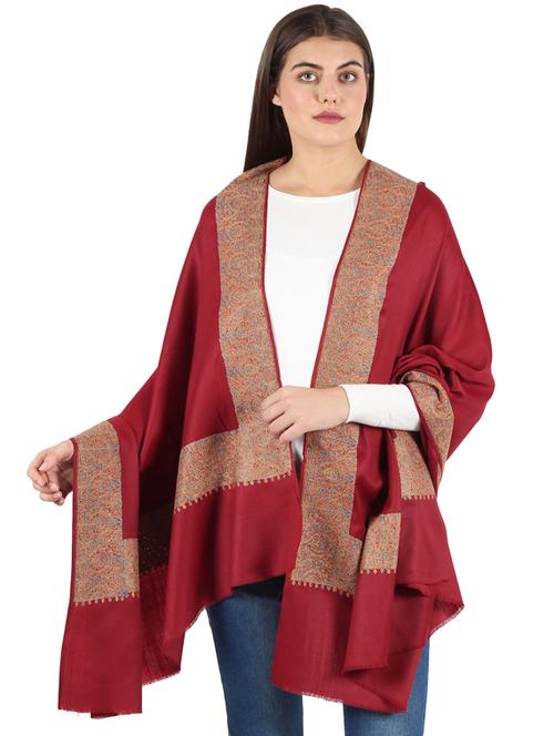 red cotton stole - 17135160 - Very Small Image - 1