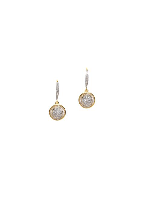 gold metal drop earring - 17137483 - Very Small Image - 1