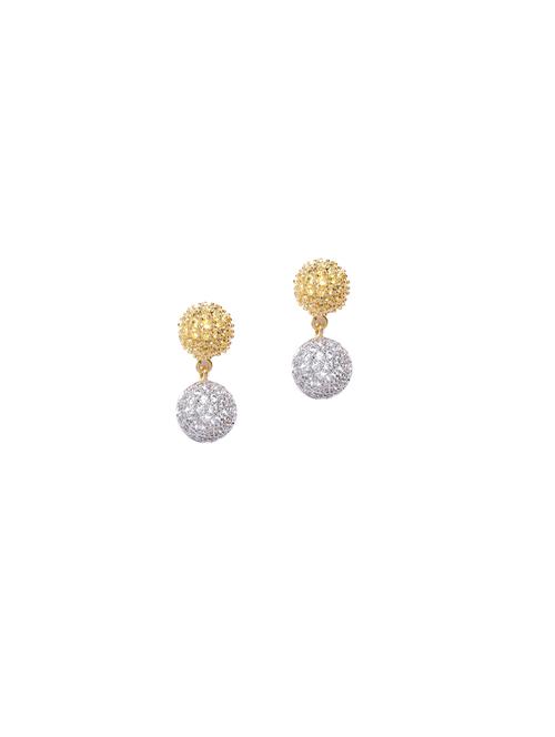 gold metal drop earring - 17137549 - Very Small Image - 1