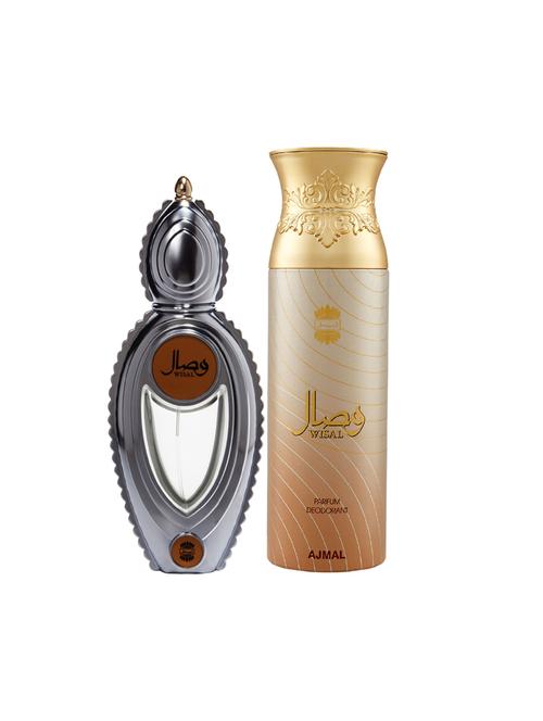 ajmal wisal edp musky perfume 50ml for women and wisal deodorant musky 200ml for women+ 2 parfum testers free - 17137811 - Very Small Image - 1
