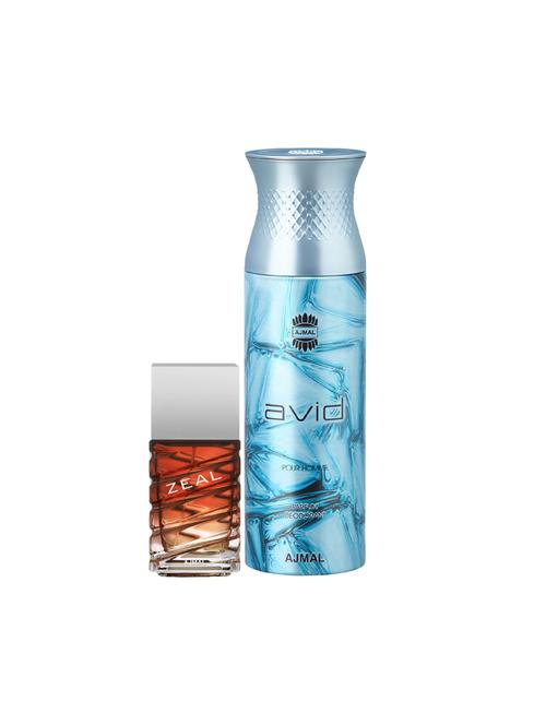 ajmal zeal edp 100ml for men and avid homme deodorant 200ml for men+ 2 parfum testers free - 17137843 - Very Small Image - 1