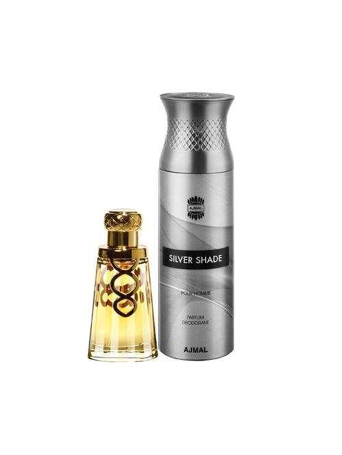 ajmal khallab edp oudh 50ml for unisex and silver shade homme deodorant 200ml for men+ 2 parfum testers free - 17137999 - Very Small Image - 1