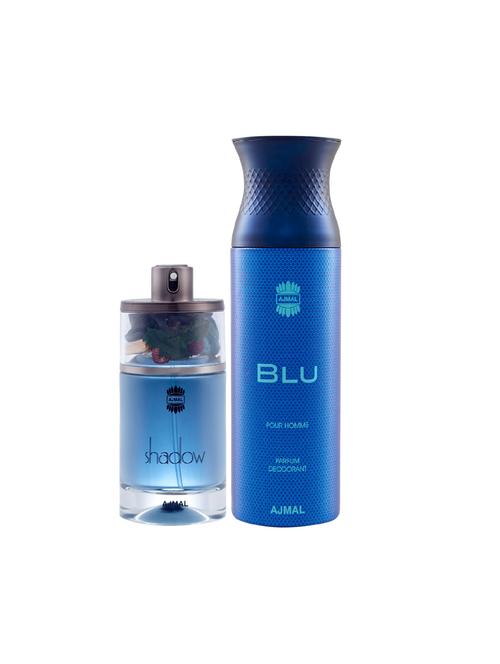 ajmal shadow him edp spicy 75ml for men and blu homme deodorant 200ml for men+ 2 parfum testers free - 17138033 - Very Small Image - 1