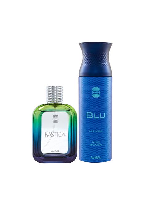ajmal bastion edp aromatic 100ml for men and blu homme deodorant 200ml for men+ 2 parfum testers free - 17138035 - Very Small Image - 1