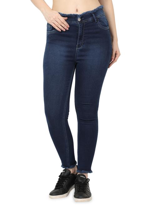 frayed detail slim fit jeans - 17138807 - Very Small Image - 1