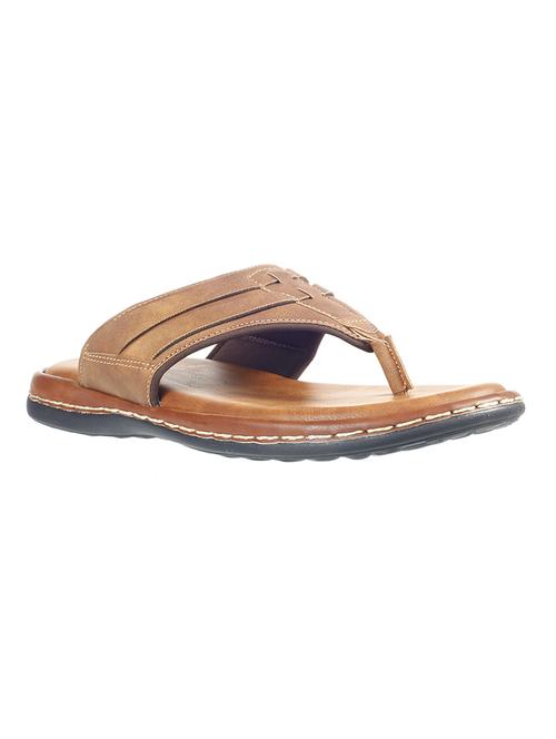 tan toe separator slippers - 17140408 - Very Small Image - 1