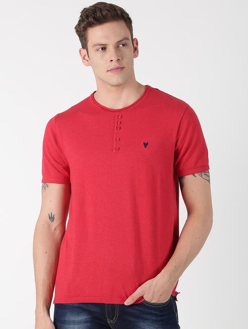 red solid t-shirt - 17142559 - Very Small Image - 1
