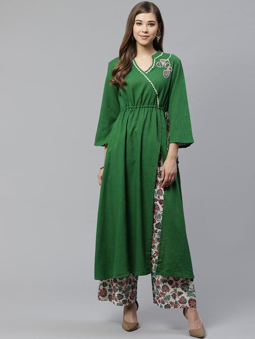 printed kurta pant set - 17143972 - Very Small Image - 1