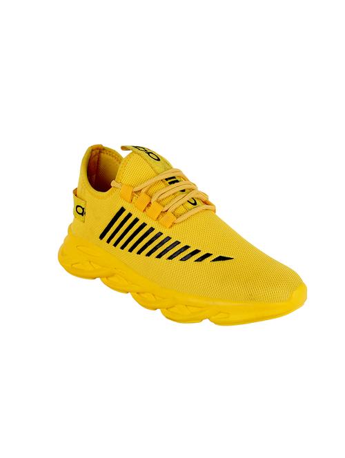 yellow lace up sport shoes - 17143976 - Very Small Image - 1