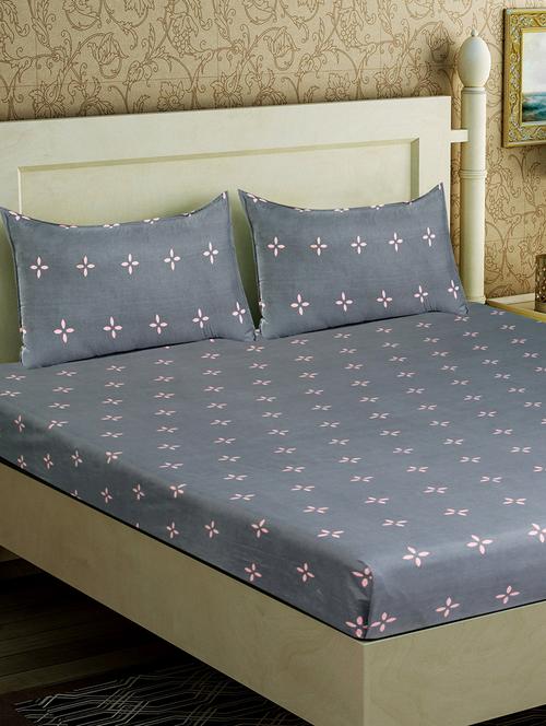cotton double bedsheets with 2 pillow covers - 17144942 - Very Small Image - 1