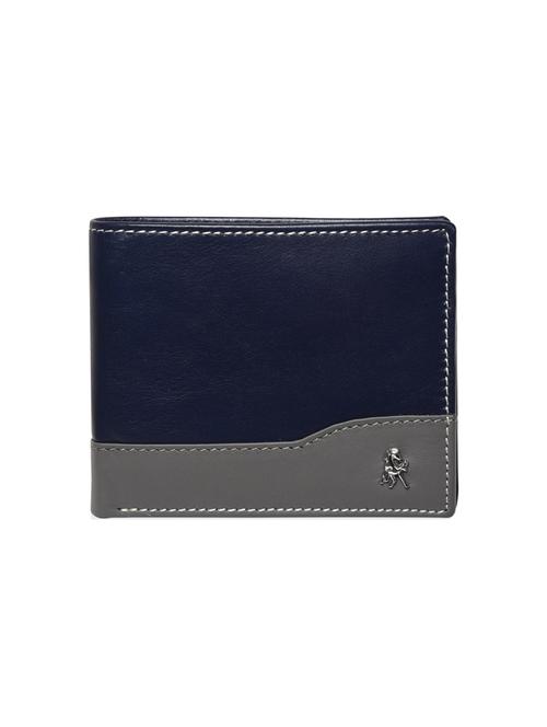 blue and grey leather wallet - 17145093 - Very Small Image - 1