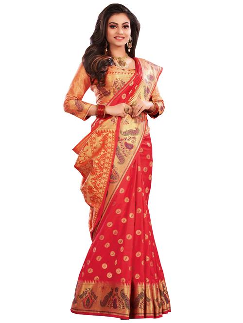 self design woven saree - 17145699 - Very Small Image - 1