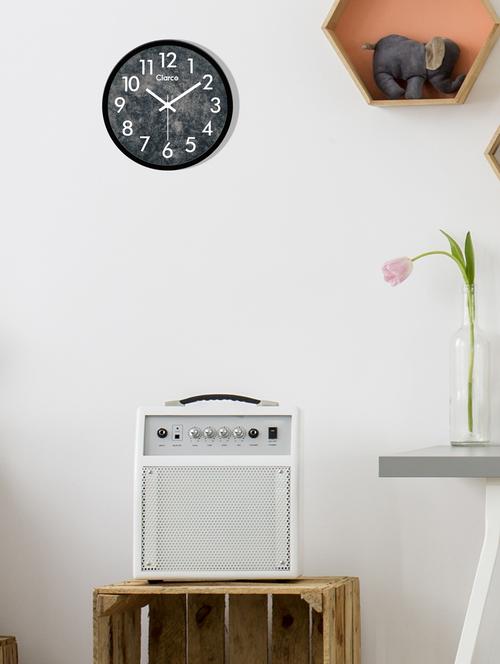 glass wall clock with 1 year warranty and 2 free aa battery - 17146003 - Very Small Image - 1