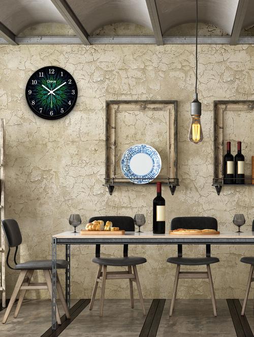 glass wall clock with 1 year warranty and 2 free aa battery - 17146011 - Very Small Image - 1