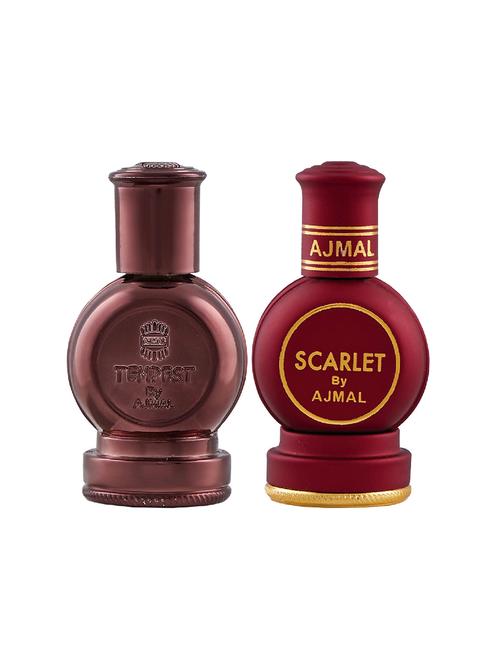 ajmal tempest cp alcohol-free attar 12ml for unisex and scarlet cp alcohol-free attar 12ml for unisex+ 2 parfum testers free - 17146822 - Very Small Image - 1