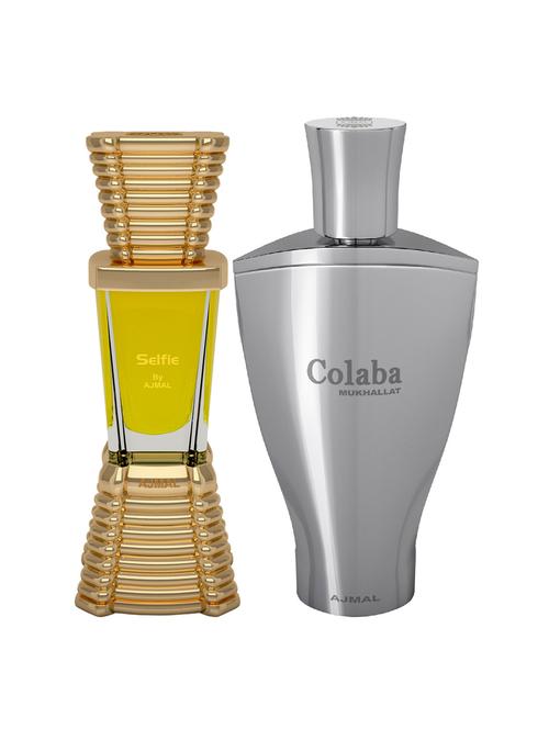 ajmal selfie cp 10ml for men and colaba mukhallat cp 14ml for unisex + 2 parfum testers free - 17146888 - Very Small Image - 1